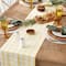 Yellow and White Checkers Table Runner 14" x 108"